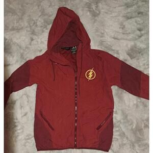 BoxLunch Flash Red Hooded Windbreaker Jacket Men's Small